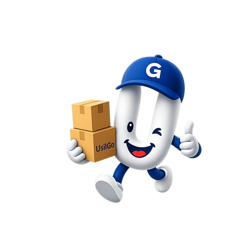 Mascote da UsiiGo convidando motoristas para receber ofertas de frete